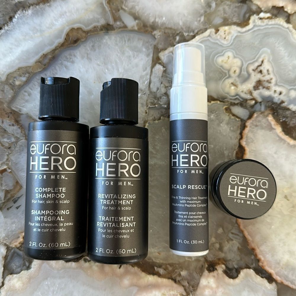 EUFORA HERO for men | STARTER KIT | fine & thinning hair treatment | NEW IN BOX